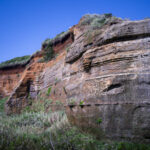 屏風ヶ浦の海食崖（千葉県銚子市）